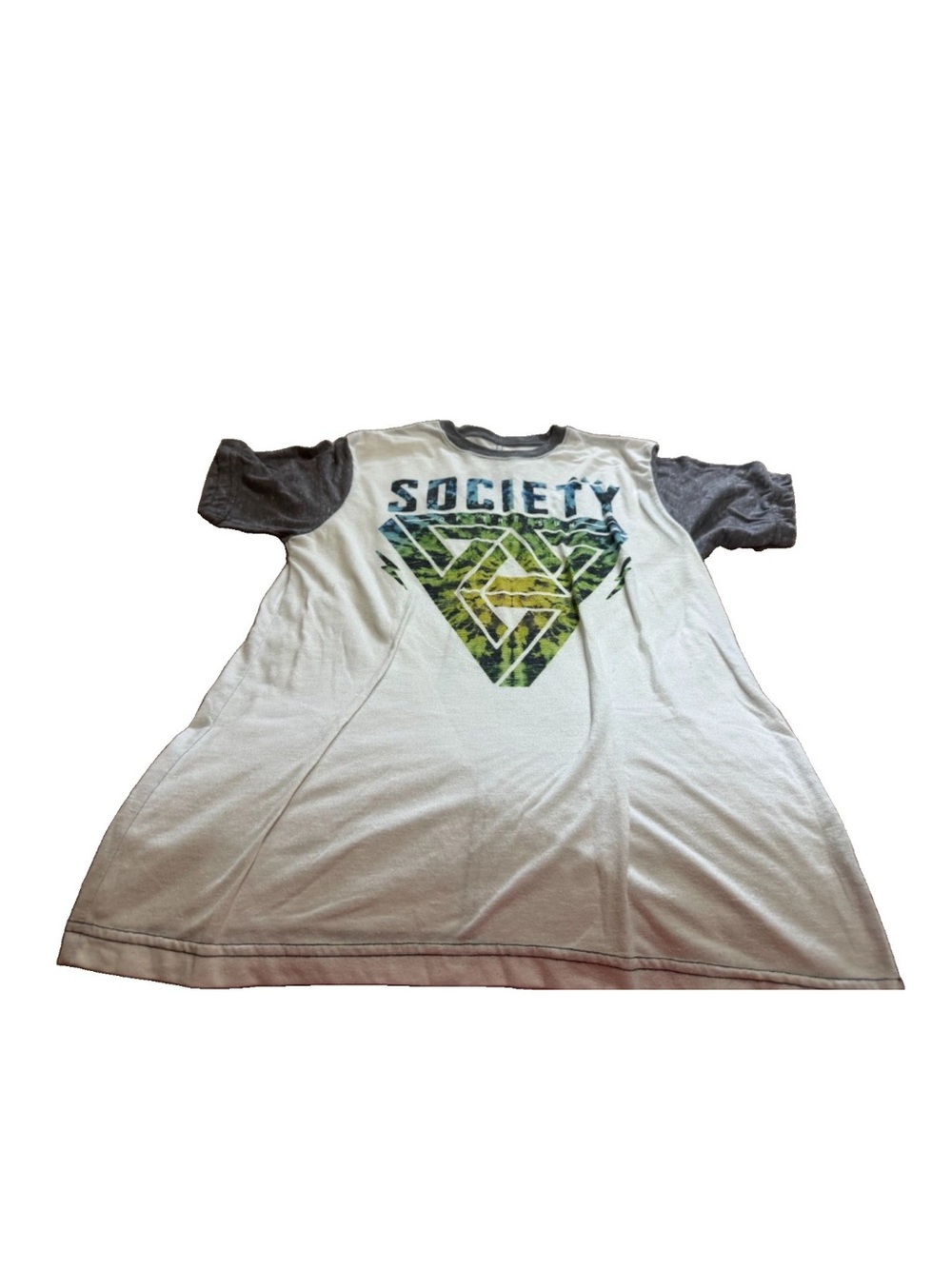 Buckle Society Mens Whit Short Sleeve Shirt! Large